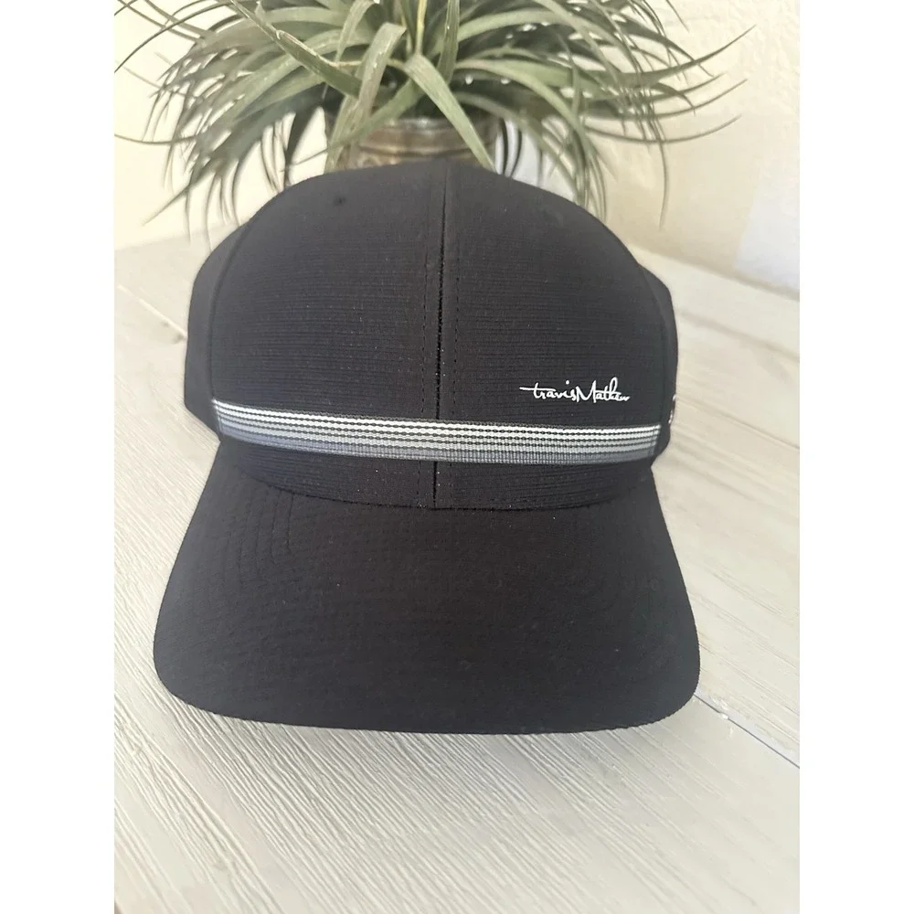 Travis Mathew SnapBack Baseball Cap Delano‎ Las Vegas Golf Hat Black Snap Back